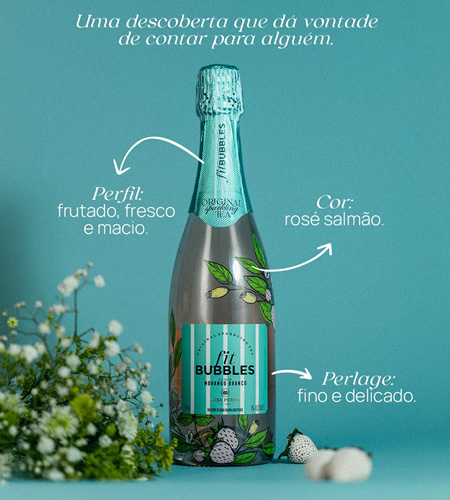 Casa Perini Fit Bubbles Morango Branco